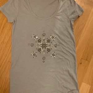 NWT J. Crew Beaded T Shirt